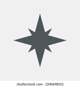 Star north quality vector illustration cut