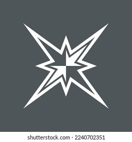 Recorte de la representación vectorial de la calidad norte de la estrella
