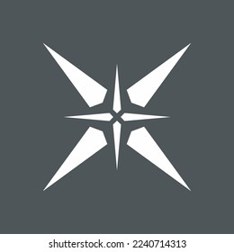 Star north quality vector illustration cut