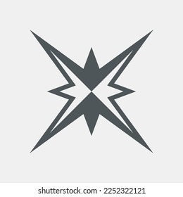 Star north quality vector illustration cut