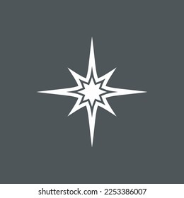 Recorte de la representación vectorial de la calidad norte de la estrella