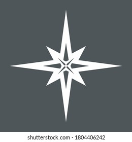 Star north vector illustration cut