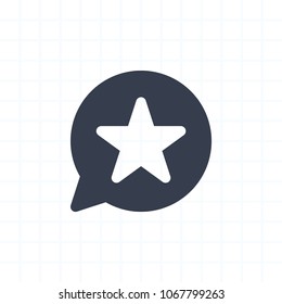 Star Notification - Cutout Icons. A professional, pixel-aligned icon.