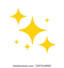 Star object in white background. Illustration. EPS 10 vector design. 