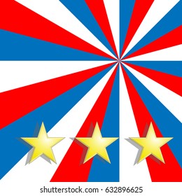 Star on a background for Independence Day or Memorial Day. Vector illustration EPS10