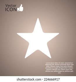 Star on the background. Made in vector