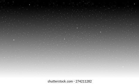 Star on a black white background. Star Sky
