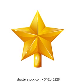 The star on the Christmas tree