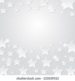 Star on a gray background abstract light background. Vector illustration 