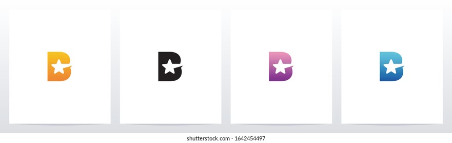 Star On Letter Logo Design 