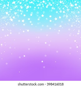 star on pastel background