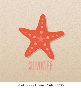 Star on the sand