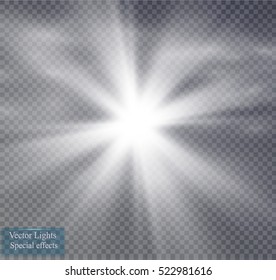 Star on a transparent background.fog.smoke