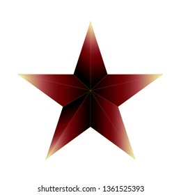 Star on white background