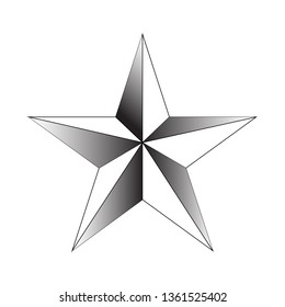 Star on white background