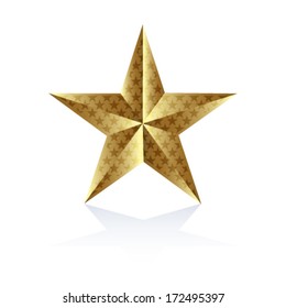 Star on the white background