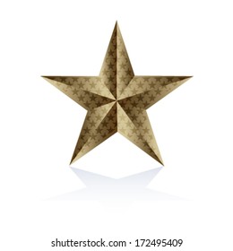 Star on the white background