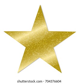 Star On White Background Gradient Mesh, Vector Illustration