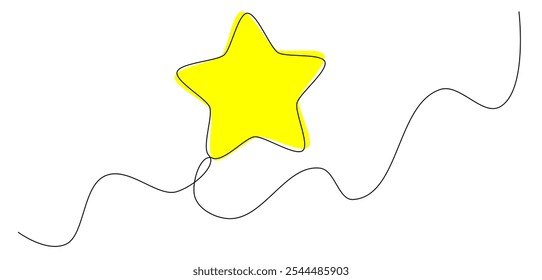 Empieza un dibujo de línea continua. Ilustración vectorial