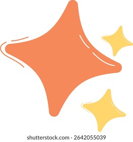 star, orange, yellow, abstract, shine, sparkle, celebration, joy, festive, design, icon, graphic, vibrant, creative, illustration, happy, bright, fun, energy, whimsical