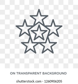 Star ornament of triangles icon. Star ornament of triangles design concept from Geometry collection. Simple element vector illustration on transparent background.