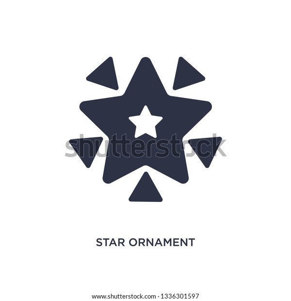 star ornament of triangles isolated icon. Simple
element illustration from geometry concept. star ornament of
triangles editable logo symbol design on white background. Can be
use for web and mobile.