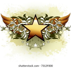 star with ornate elements