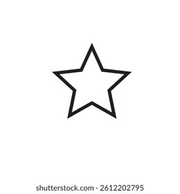 Star outline icon vector eps