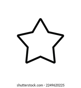 icono de contorno de estrella. ilustración vectorial