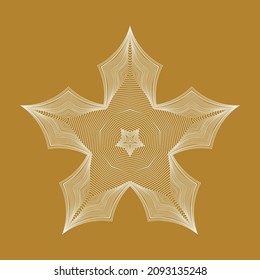 star  outline thin lined isolated vector illustration