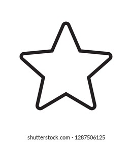 Star Outline Vector Icon