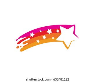 Star Paint Logo Template Design Vector, Emblem, Design Concept, Creative Symbol, Icon