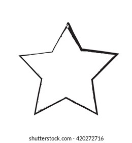 star patriot symbol grunge vector shape