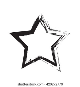 star patriot symbol grunge vector shape