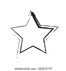 star patriot symbol grunge vector shape