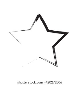 star patriot symbol grunge vector shape