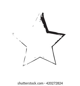 star patriot symbol grunge vector shape