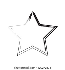 star patriot symbol grunge vector shape