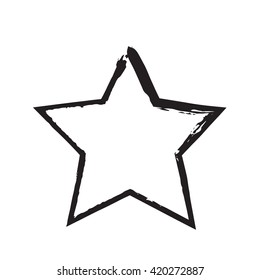 star patriot symbol grunge vector shape