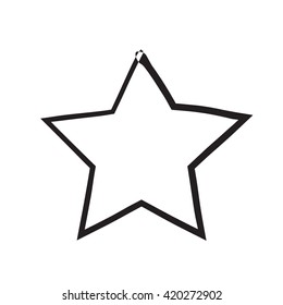 star patriot symbol grunge vector shape