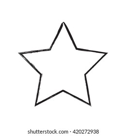 star patriot symbol grunge vector shape