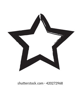 star patriot symbol grunge vector shape