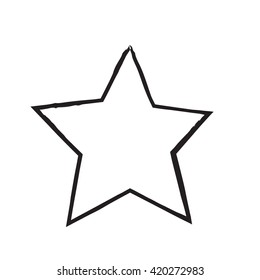 star patriot symbol grunge vector shape