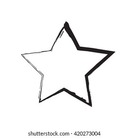 star patriot symbol grunge vector shape