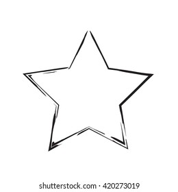 star patriot symbol grunge vector shape