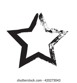 star patriot symbol grunge vector shape