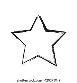 star patriot symbol grunge vector shape