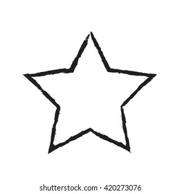 star patriot symbol grunge vector shape