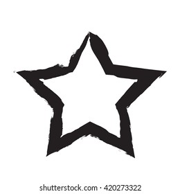 star patriot symbol grunge vector shape