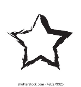 star patriot symbol grunge vector shape